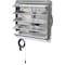 Iliving Silver 20 inch Shutter Exhaust Attic Garage Grow Fan with 2 Speed Thermostat 6 ft. 3 Plugs Cord ILG8SF20V-T - alternate 6